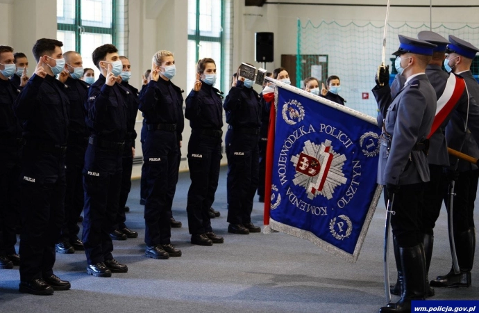 Warmińsko-mazurska policja ma 51 nowych funkcjonariuszy.