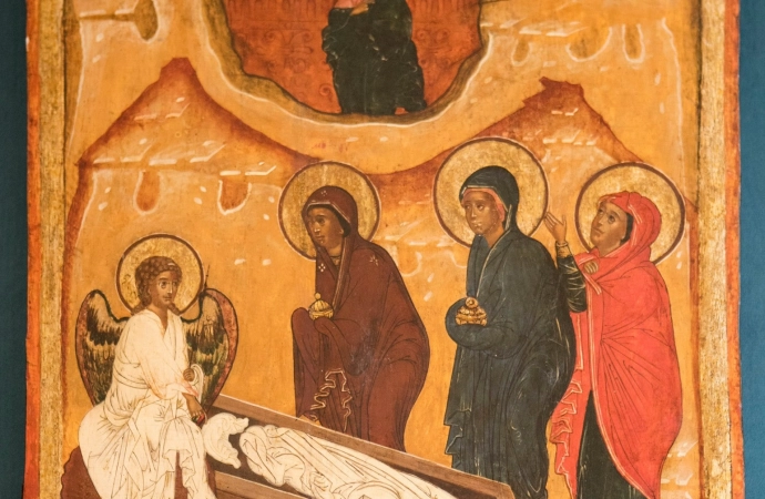 Do Muzeum Warmii i Mazur w Olsztynie wróciła ikona „Trzy Marie u grobu”.