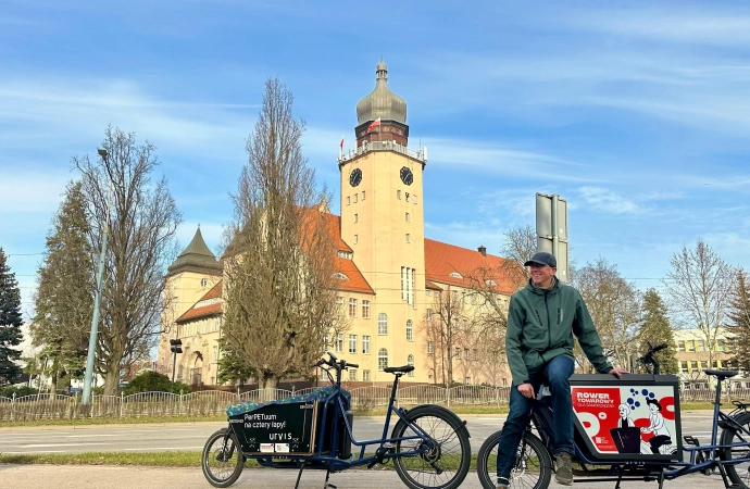 W Elblągu pojawiły się elektryczne rowery cargo. To efekt współpracy elbląskiego samorządu ze stowarzyszeniem Polska Unia Mobilności Aktywnej w Gdańsku