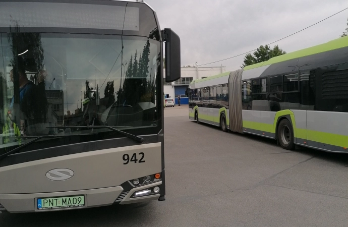 MPK w Olsztynie testuje elektryczny autobus.