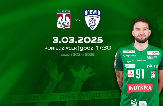 To będzie ostatni mecz fazy zasadniczej, jaki drużyna z Olsztyna rozegra w Hali Urania. Przed nami prawdziwe, sportowe emocje!