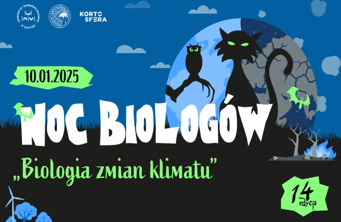 Wydział Biologii i Biotechnologii Uniwersytetu Warmińsko-Mazurskiego w Olsztynie już 10 stycznia 2025 roku otworzy swoje drzwi dla wszystkich miłośników nauki podczas kolejnej edycji ogólnopolskiego wydarzenia – Nocy Biologów.