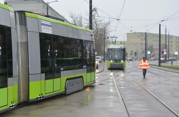 W Olsztynie zaczęło się testowanie nowej linii tramwajowej.