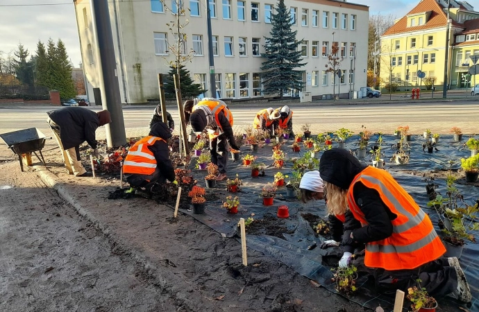 Mini-skwer powstaje w Olsztynie.