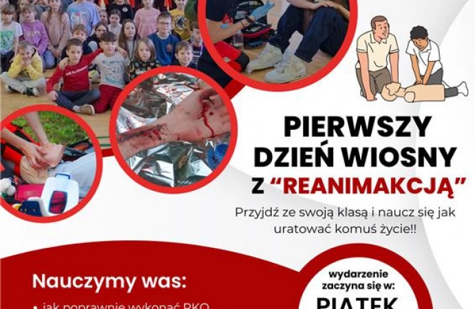 Pierwszy Dzień Wiosny z ReanimAkcją! Przyjdź i przekonaj się jak ważna jest Twoja pomoc!