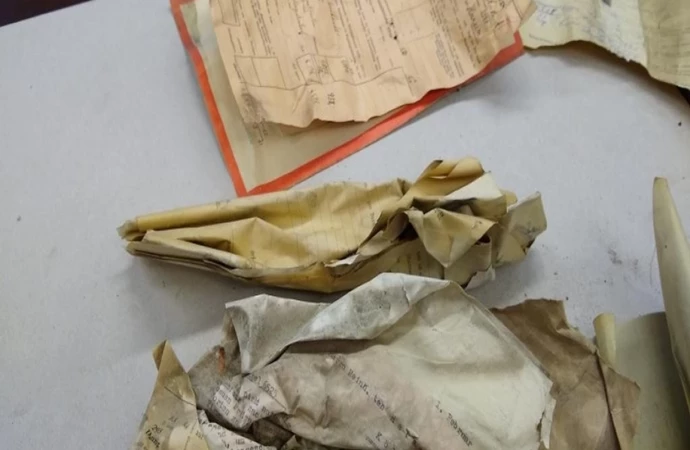 W Urzędzie Skarbowym w Elblągu znaleziono stare dokumenty.