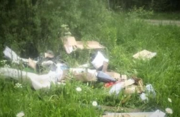 Strażnicy leśni z Nadleśnictwa Górowo Iławeckie, patrolując las Leśnictwa Borki odnaleźli porzucone śmieci. Przeglądając dokładnie zawartość znaleźli kartę parkingową, która doprowadziła do ustalenia sprawcy.