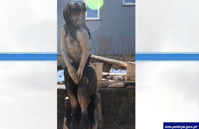 Kara więzienia grozi 39-latkowi, który zniszczył rzeźbę w węgorzewskim parku.