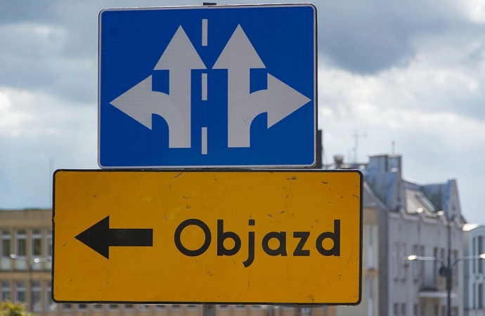 Drogowcy zamknęli odcinek drogi krajowej nr 16 między Ostródą a Iławą.