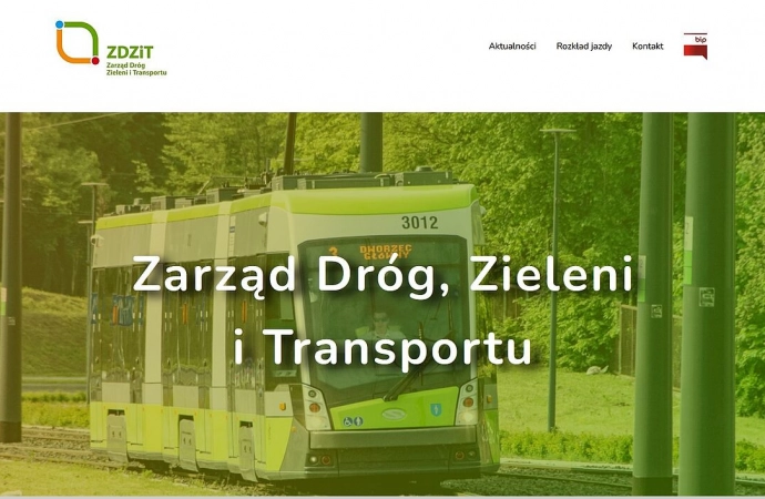 Zarząd Dróg, Zieleni i Transportu uruchomił nową wersję internetowej witryny.