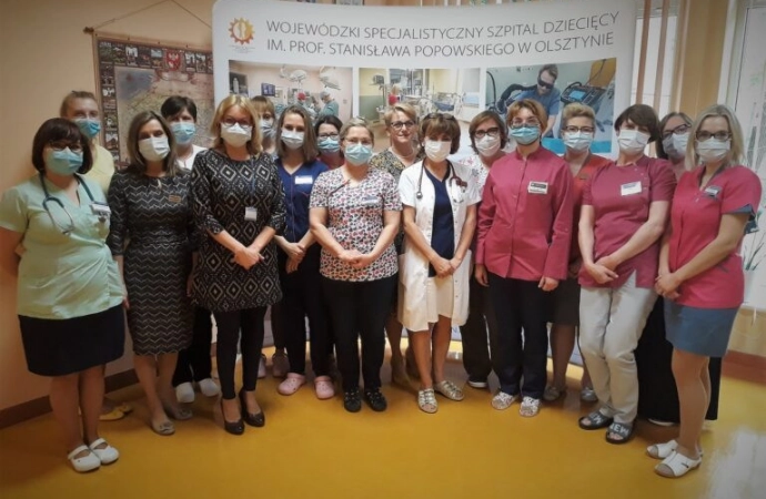 Szpital Dziecięcy w Olsztynie otrzymał prestiżowy certyfikat „Szpital dobrej praktyki żywienia klinicznego – leczenie przez żywienie”.